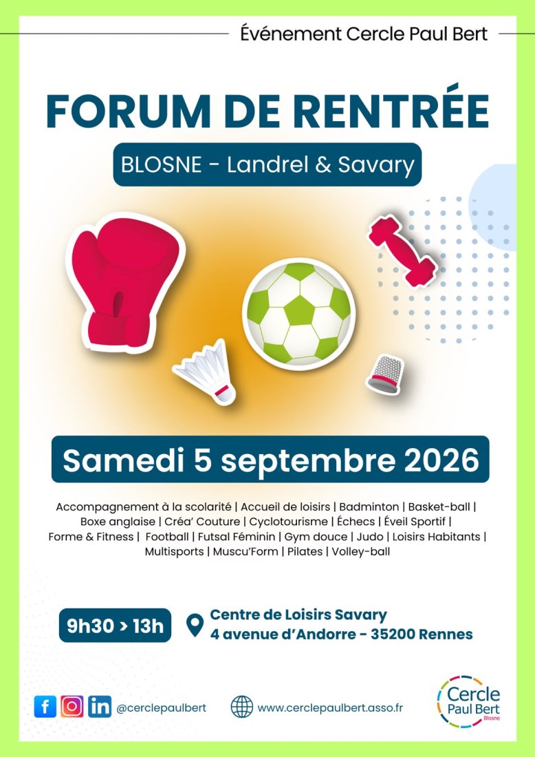 Forum de rentrée 2026